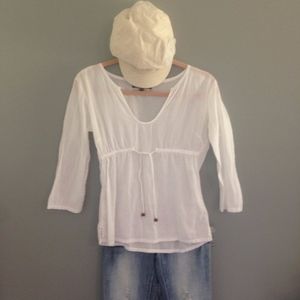 Summer perfect White Cotton Blouse